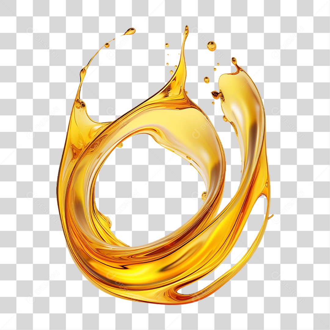 Splash Óleo Lubrificante Abstrato PNG Transparente