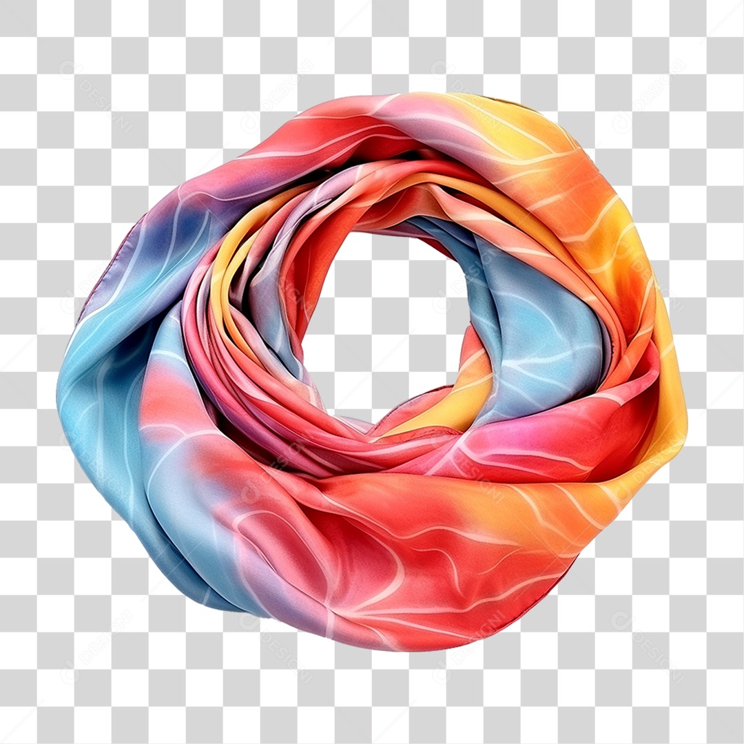 Pano Lenço Colorido PNG Transparente