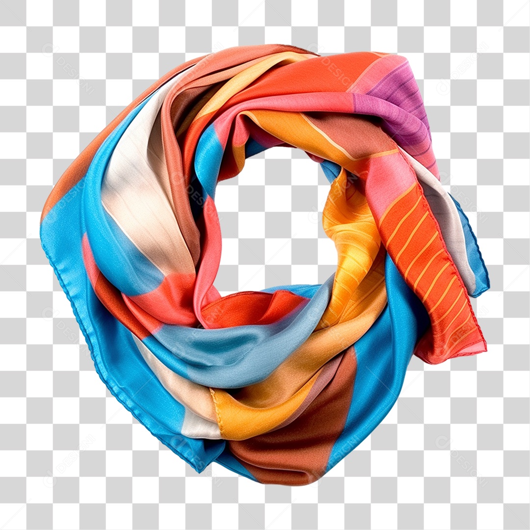 Pano Lenço Colorido PNG Transparente