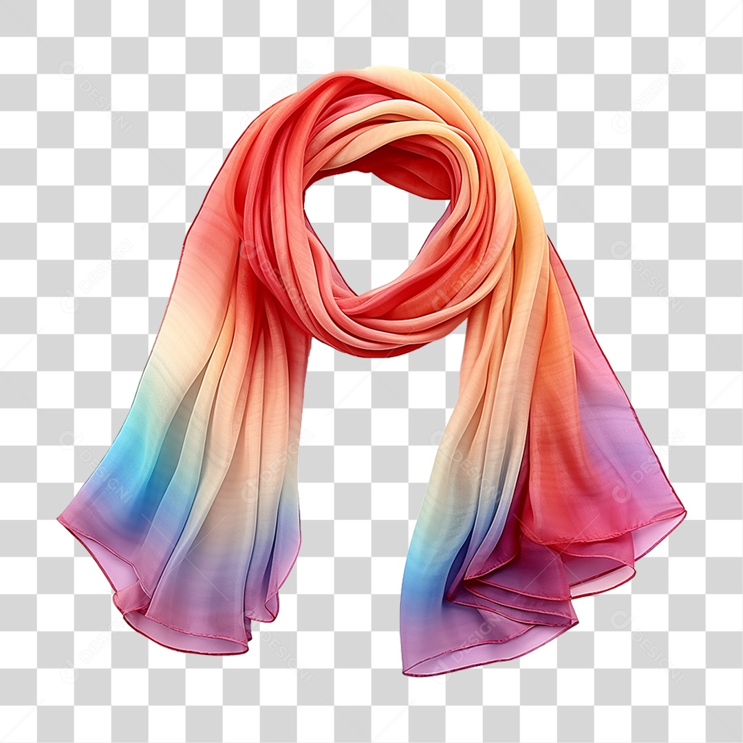 Pano Lenço Colorido PNG Transparente