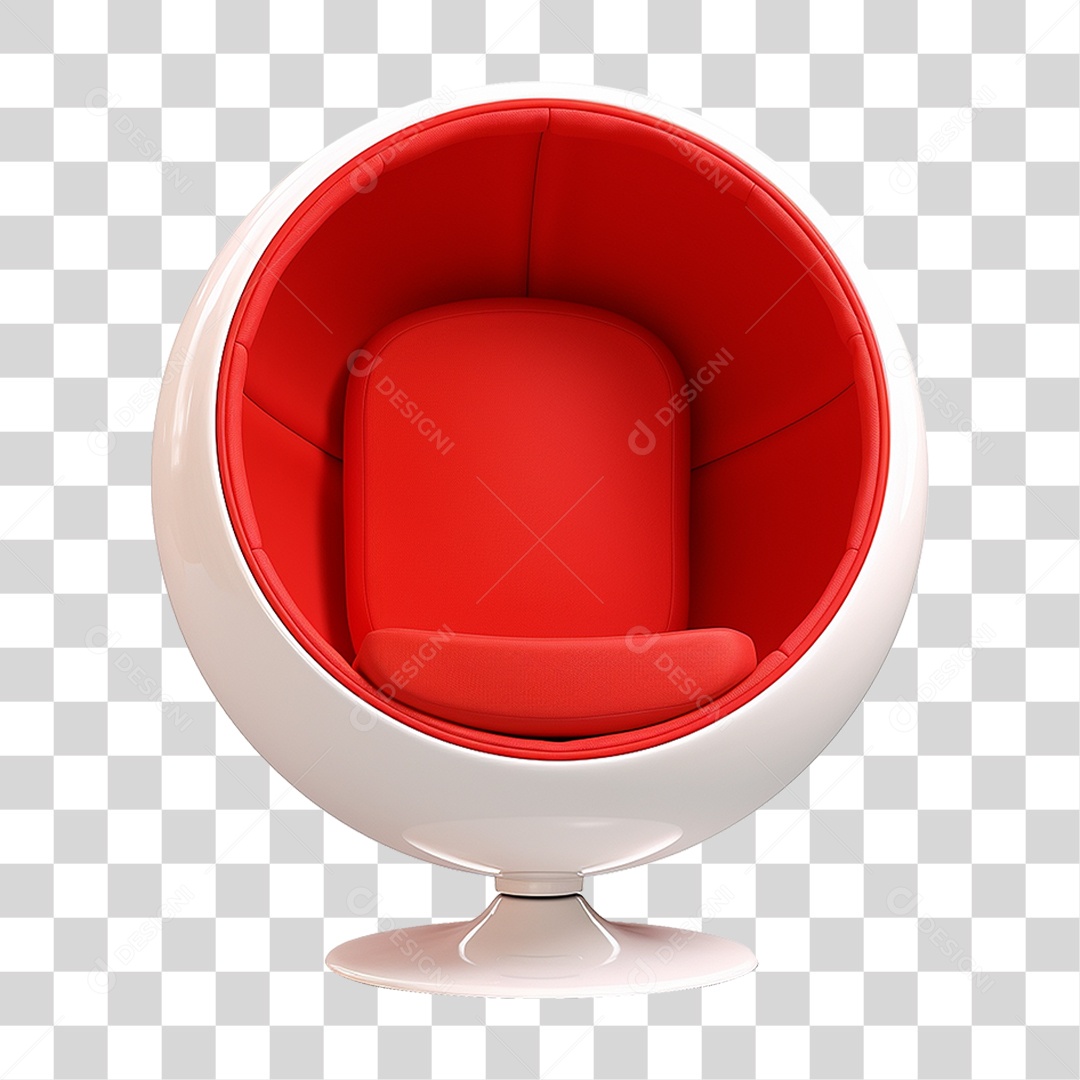 Cadeira Poltrona em Forma de Bola PNG Transparente