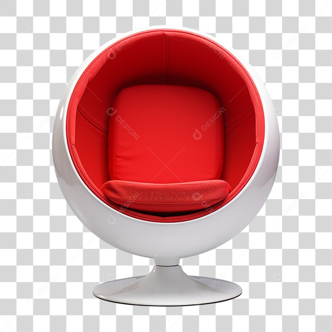 Cadeira Poltrona em Forma de Bola PNG Transparente