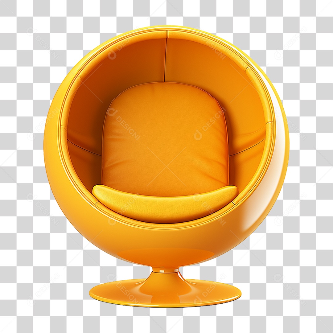 Cadeira Poltrona em Forma de Bola PNG Transparente