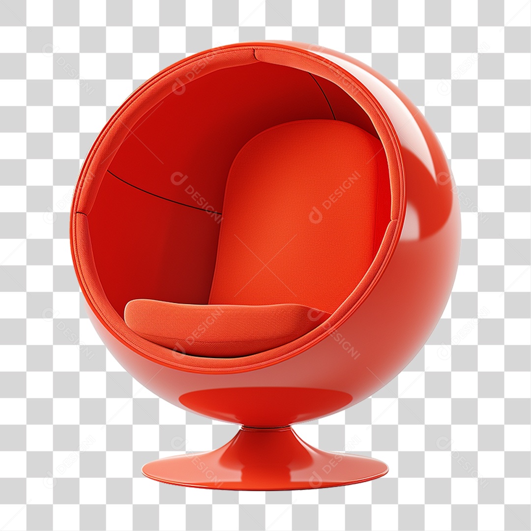 Cadeira Poltrona em Forma de Bola PNG Transparente