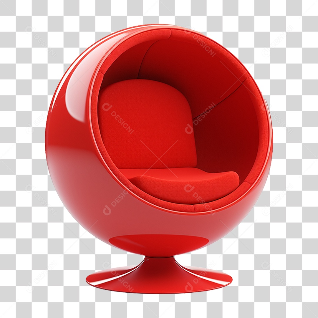 Cadeira Poltrona em Forma de Bola PNG Transparente