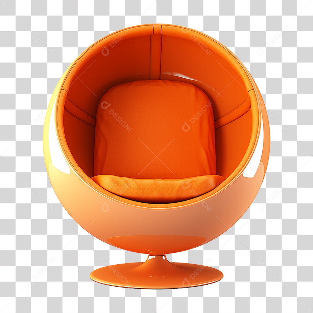 Cadeira Poltrona em Forma de Bola PNG Transparente