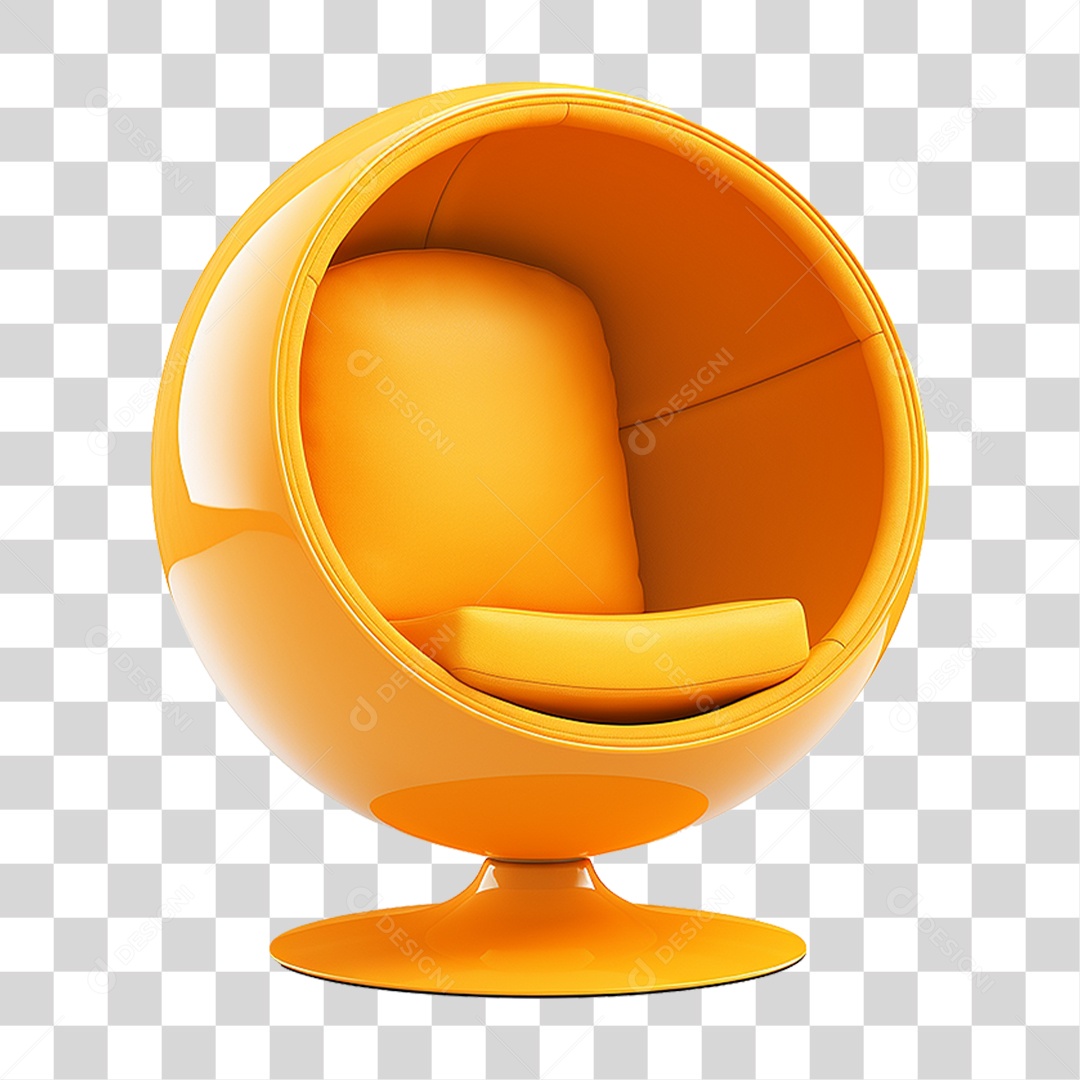 Cadeira Poltrona em Forma de Bola PNG Transparente