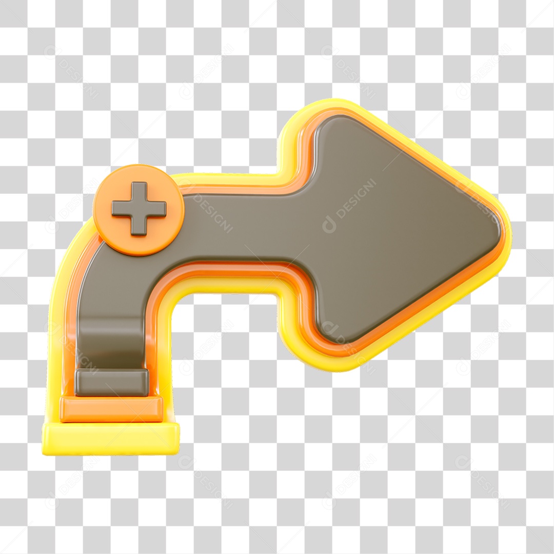 Setas com Símbolo PNG Transparente