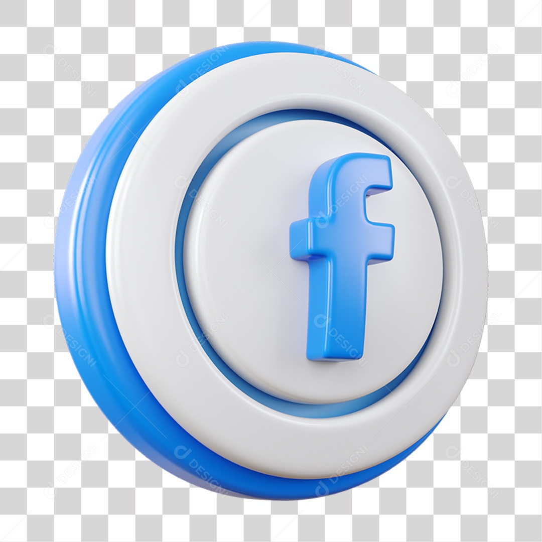 Ícone Circular Camadas Facebook PNG Transparente