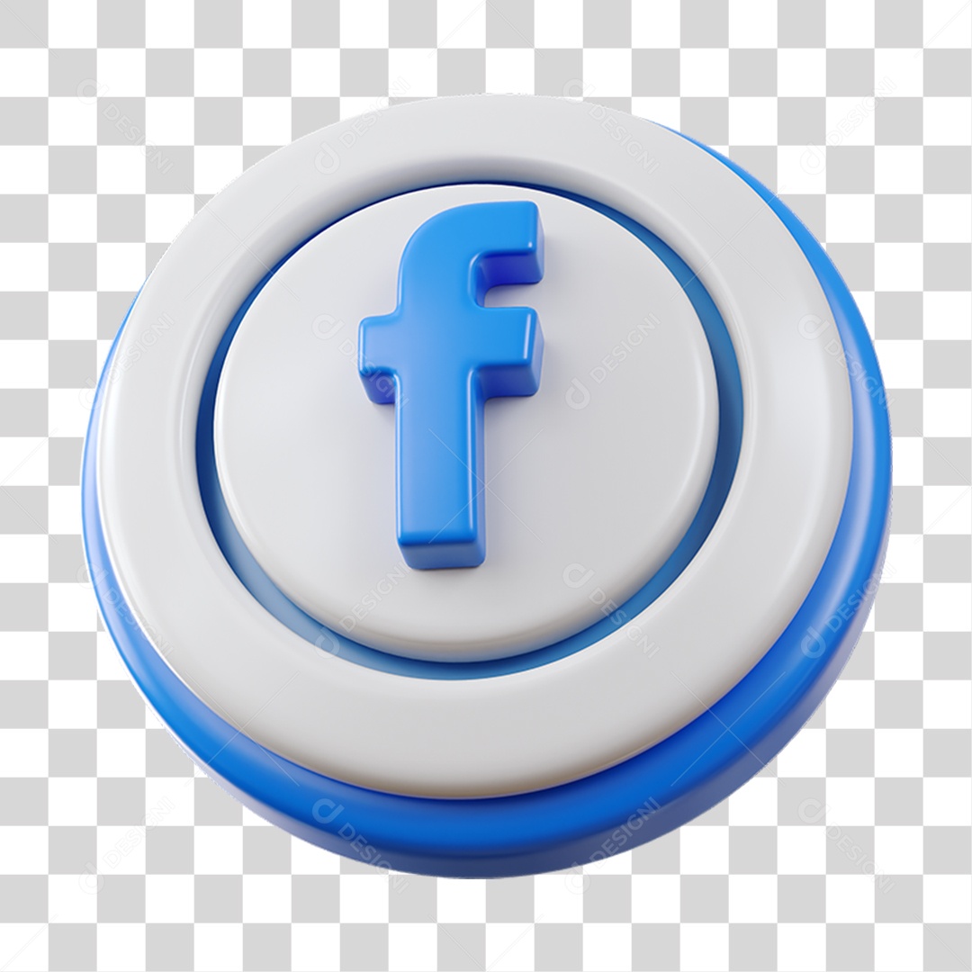 Ícone Circular Camadas Facebook PNG Transparente