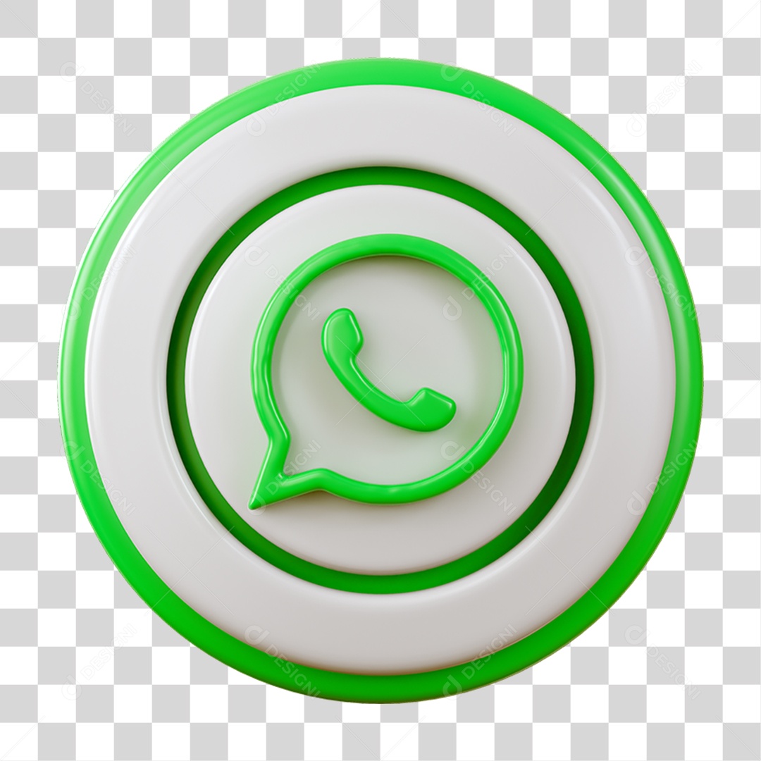 Ícone Circular Camadas WhatsApp PNG Transparente