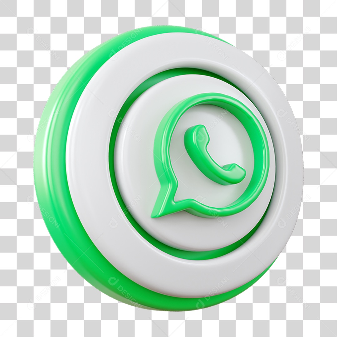 Ícone Circular Camadas WhatsApp PNG Transparente