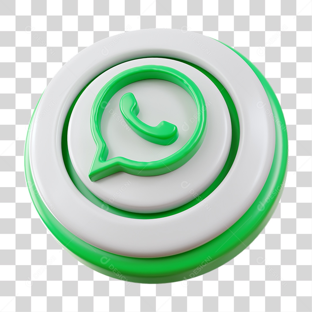 Ícone Circular Camadas WhatsApp PNG Transparente