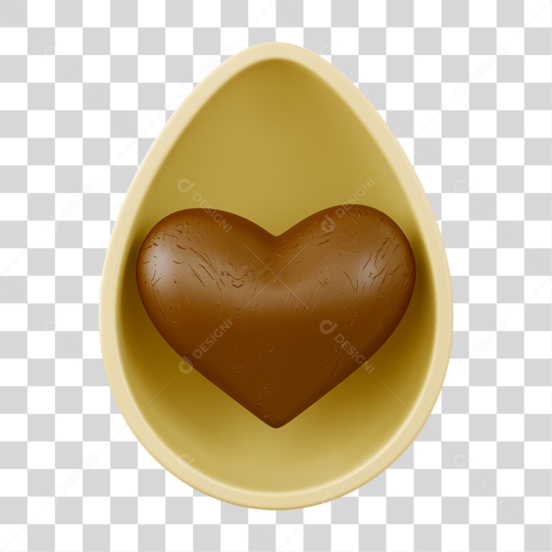 Ícone Ovo Coração PNG Transparente