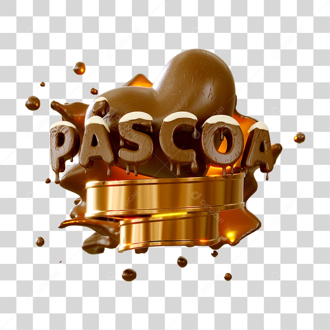 Selo Páscoa PNG Transparente