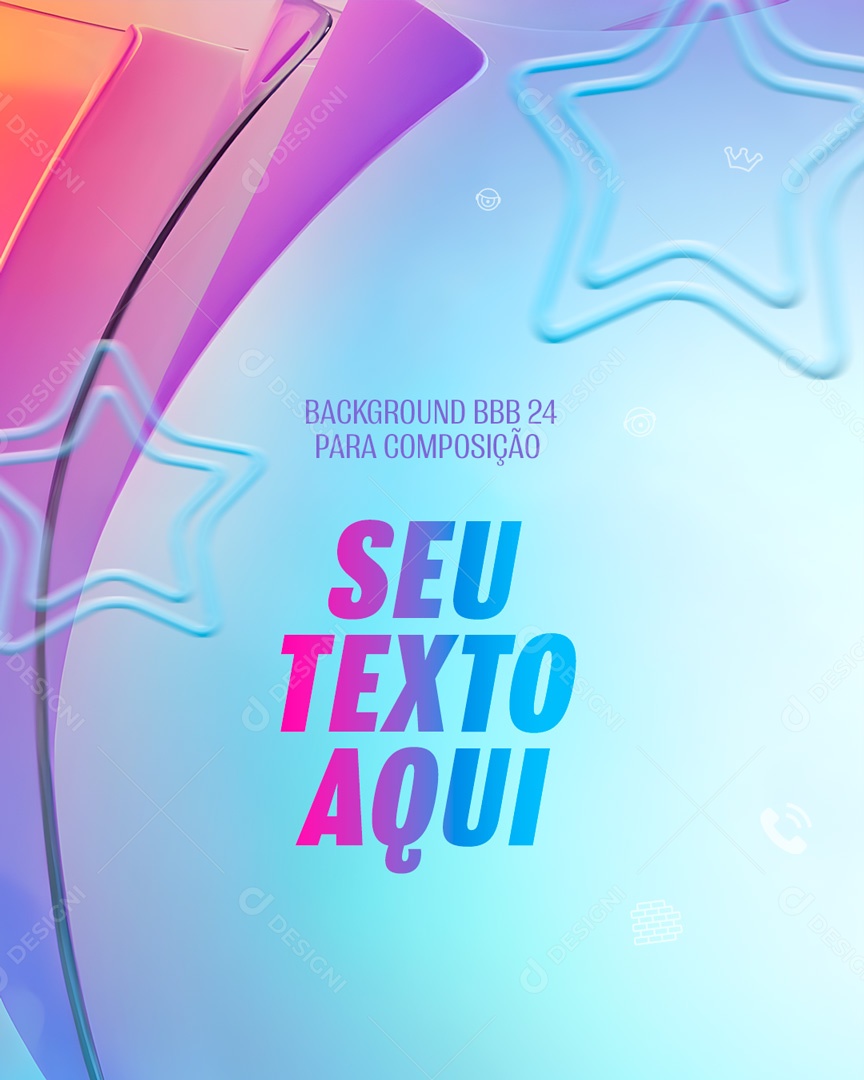 Background Big Brother Brasil 2024 Texto Editável