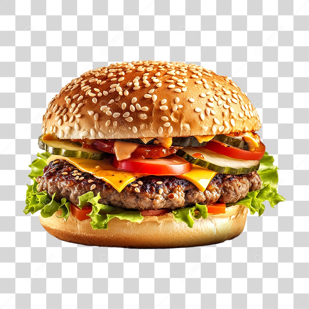 Hambúrguer Lanche Sanduiche PNG Transparente