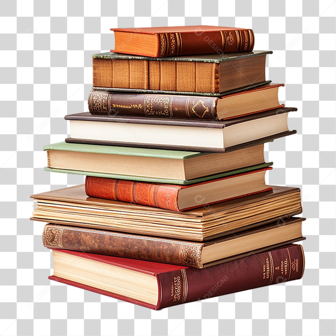 Pilha de Livros PNG Transparente
