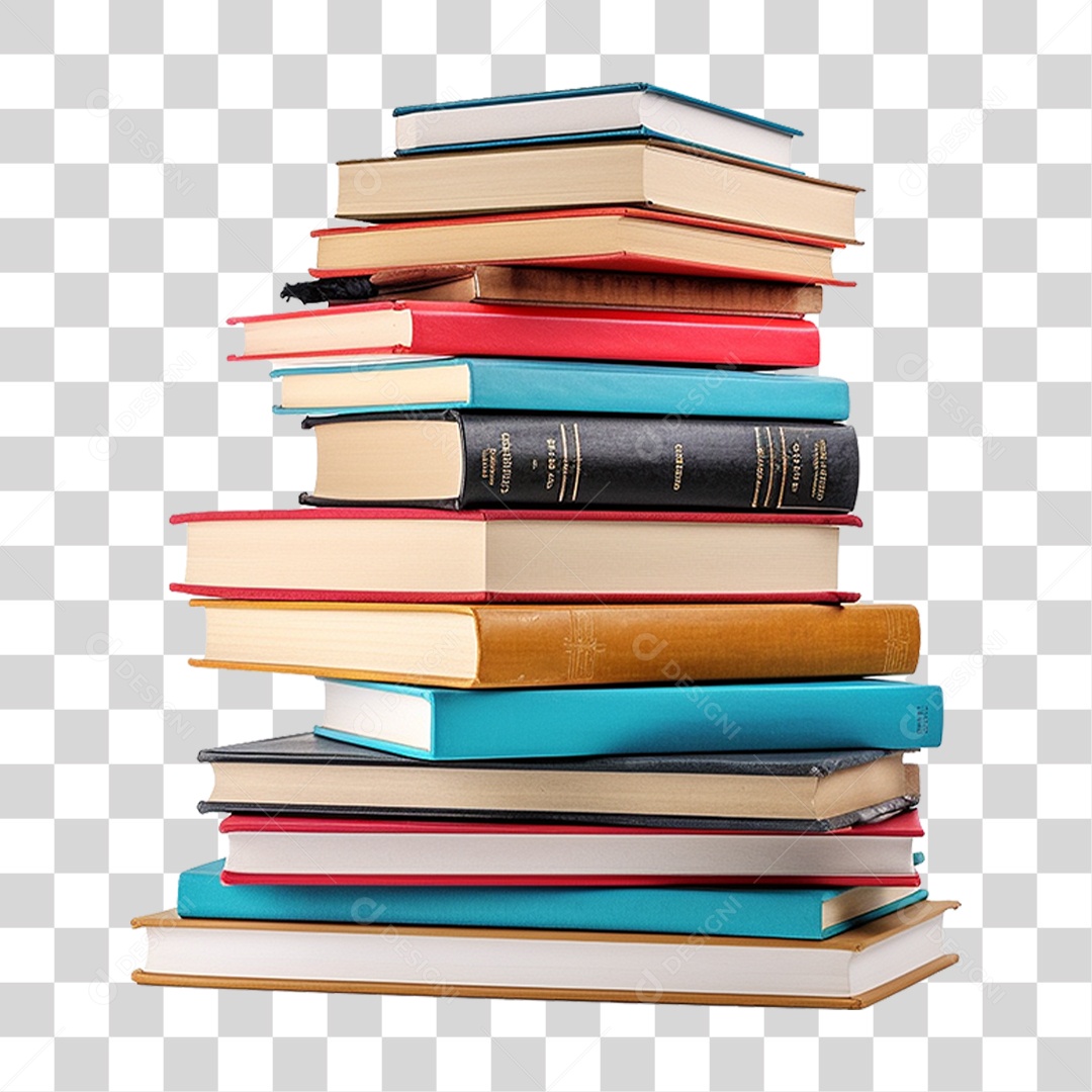 Pilha de Livros PNG Transparente