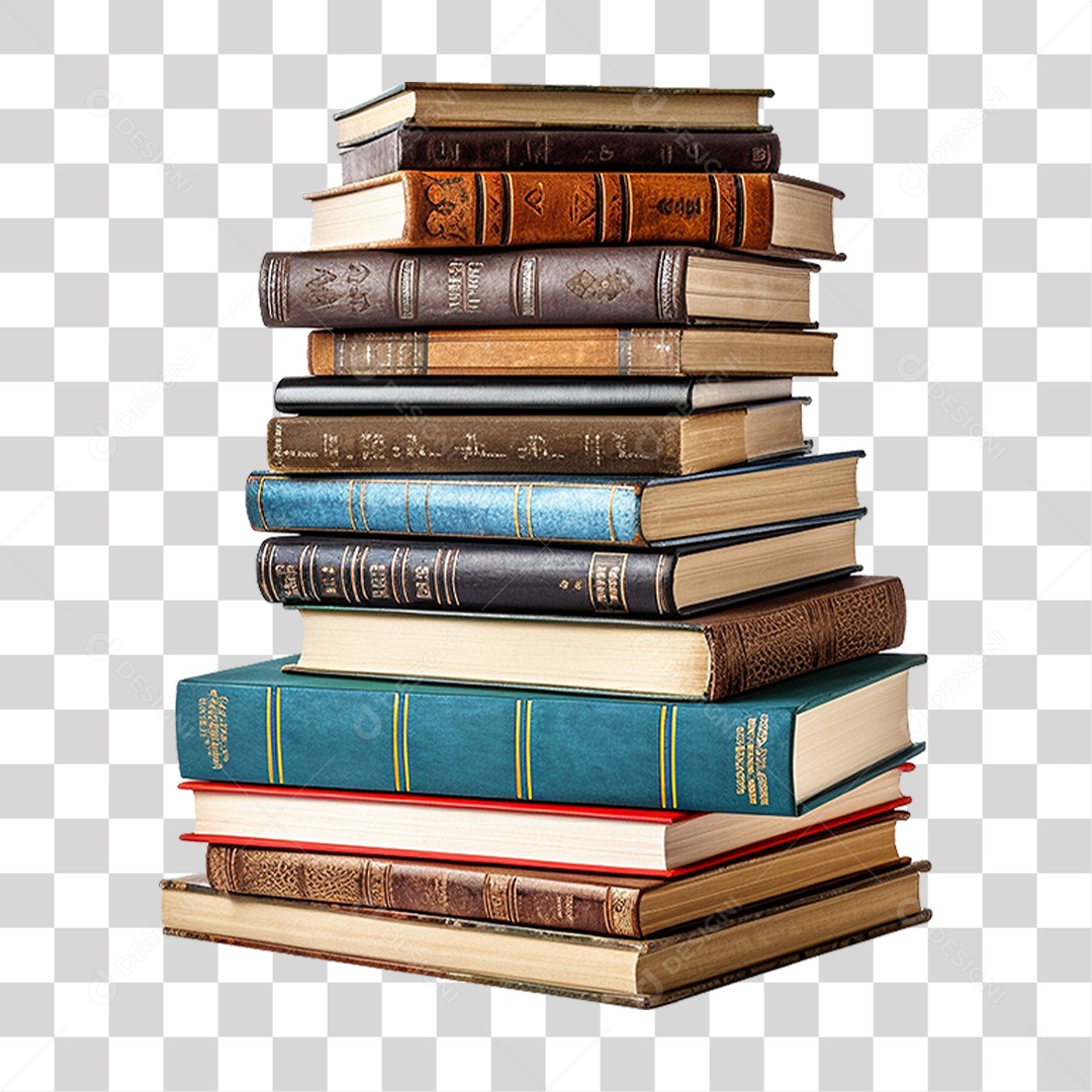 Pilha de Livros PNG Transparente