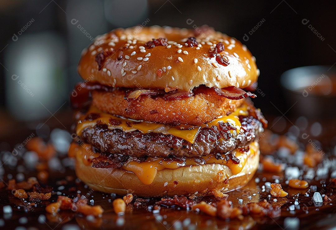 Fotografia de alimentos com Zinger Burger