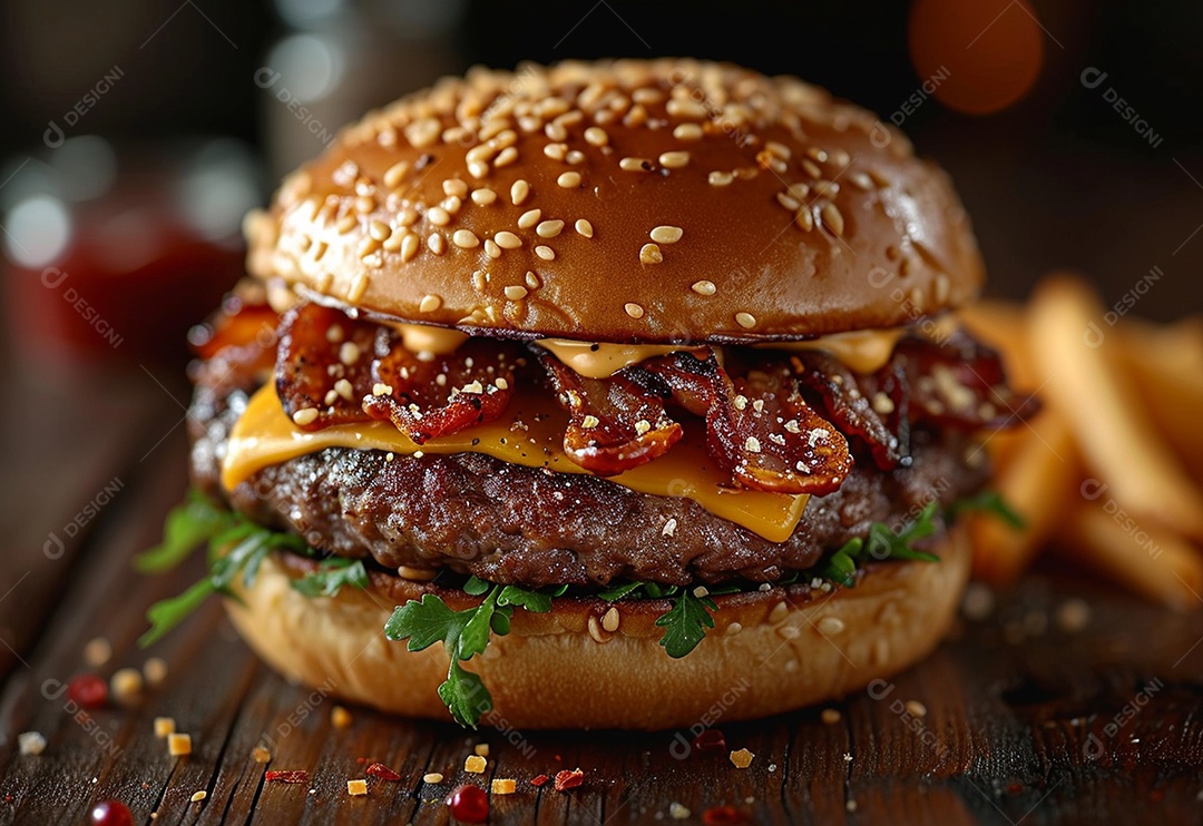 Fotografia de alimentos com Zinger Burger