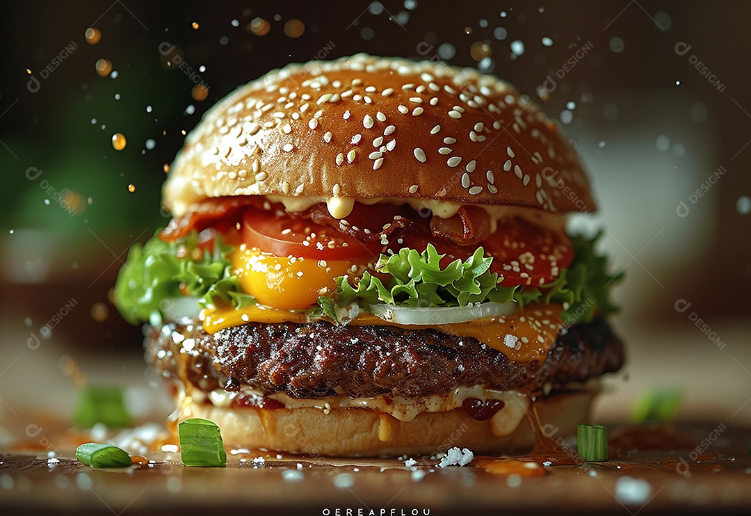 Fotografia de alimentos com Zinger Burger