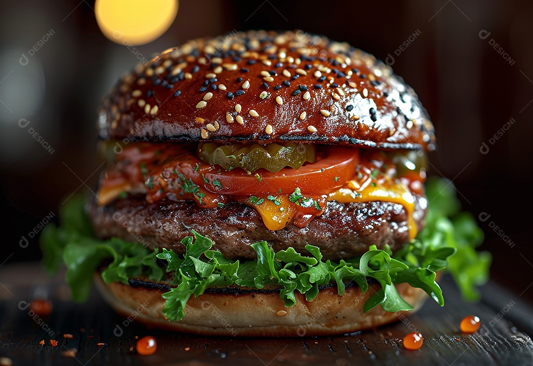 Fotografia de alimentos com Zinger Burger