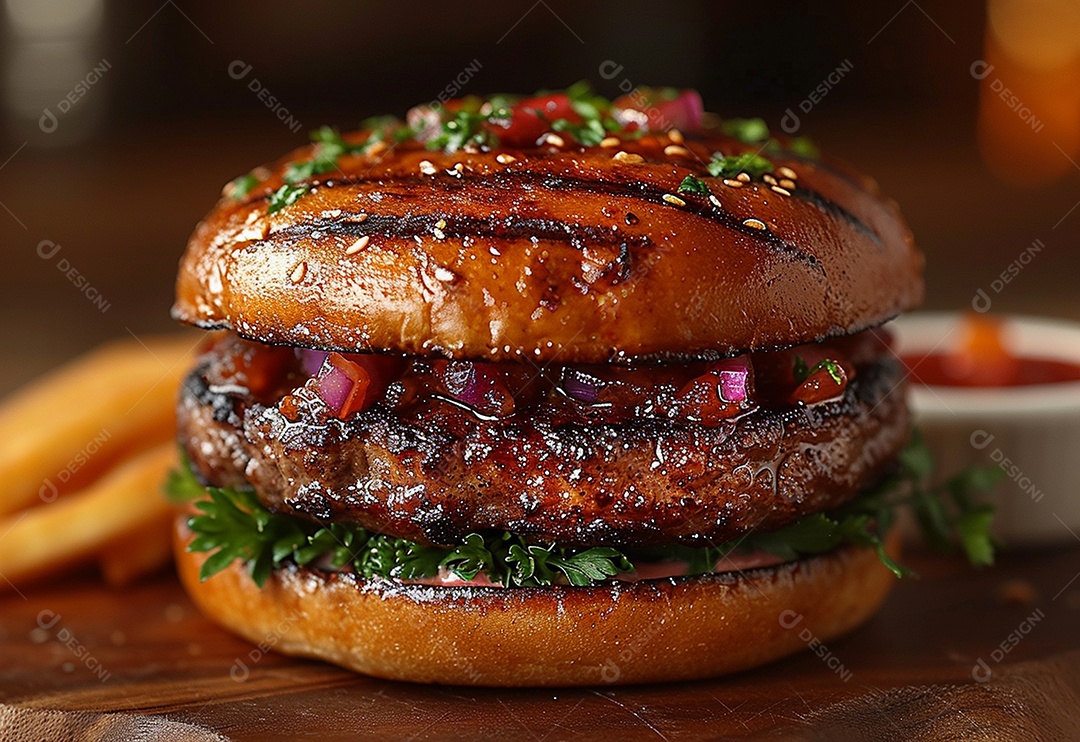 Fotografia de alimentos com Zinger Burger