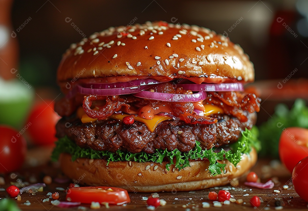 Fotografia de alimentos com Zinger Burger