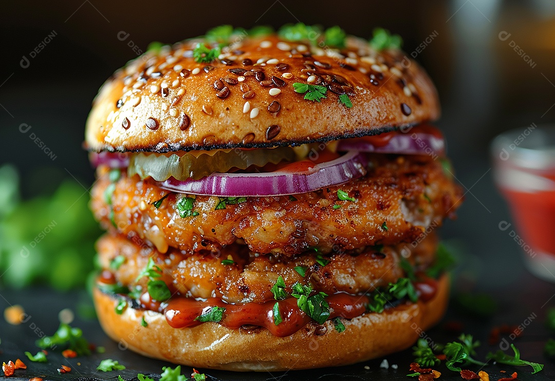 Fotografia de alimentos com Zinger Burger