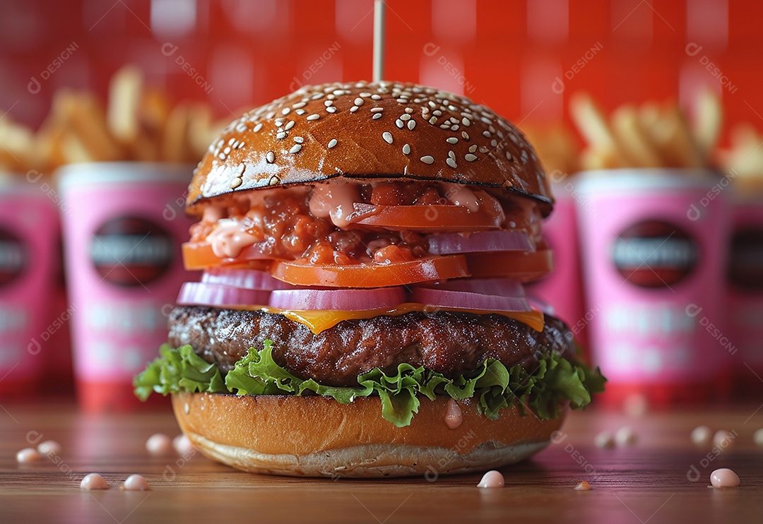 Fotografia de alimentos com Zinger Burger