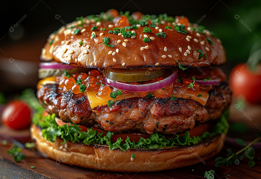 Fotografia de alimentos com Zinger Burger