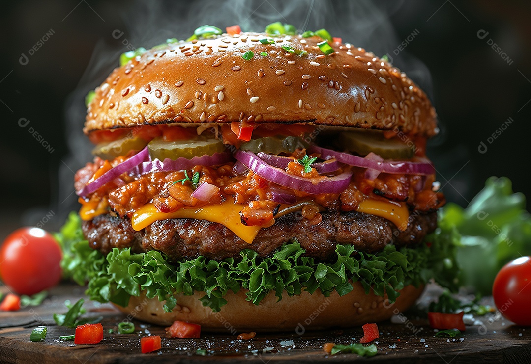 Fotografia de alimentos com Zinger Burger