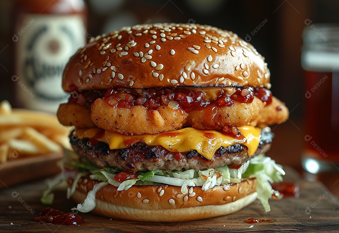 Fotografia de alimentos com Zinger Burger