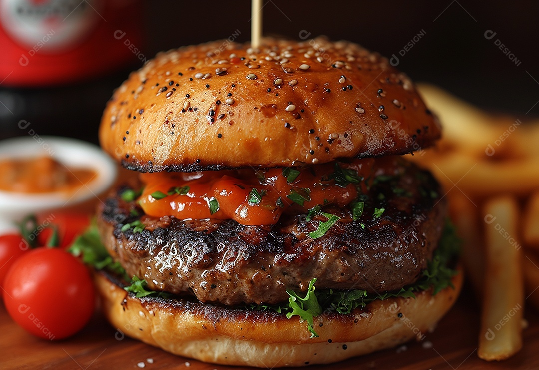 Fotografia de alimentos com Zinger Burger