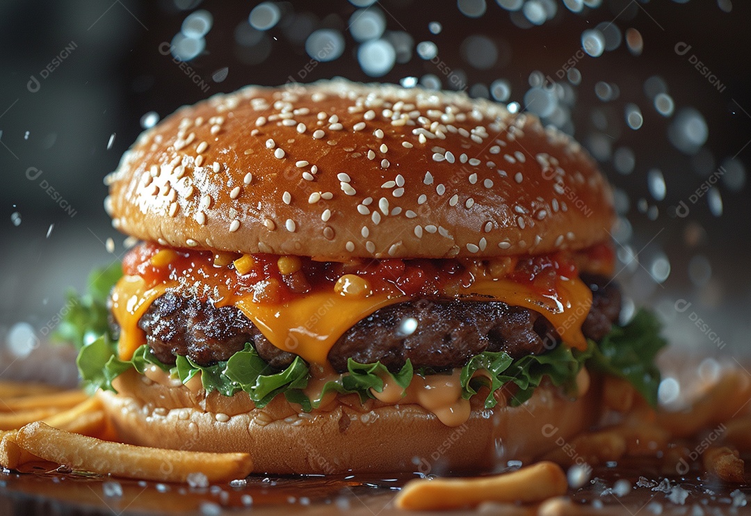 Fotografia de alimentos com Zinger Burger