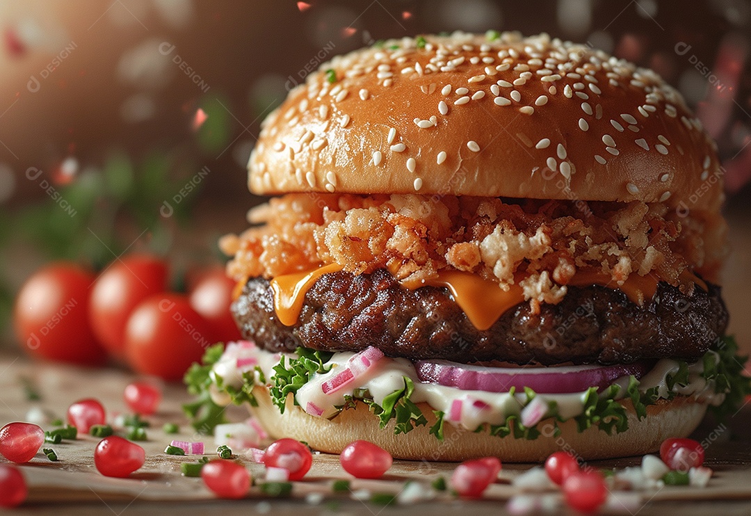 Fotografia de alimentos com Zinger Burger