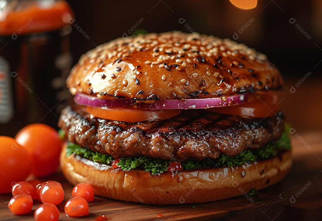 Fotografia de alimentos com Zinger Burger