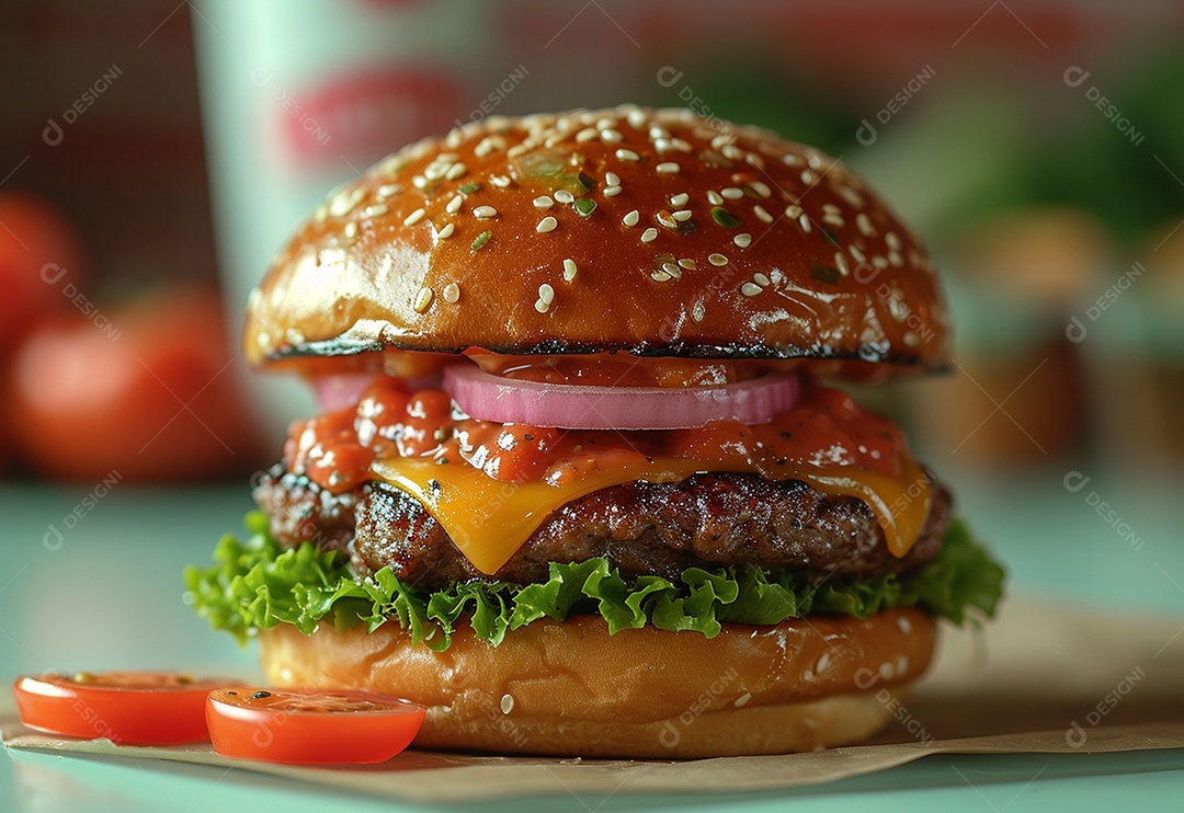 Fotografia de alimentos com Zinger Burger