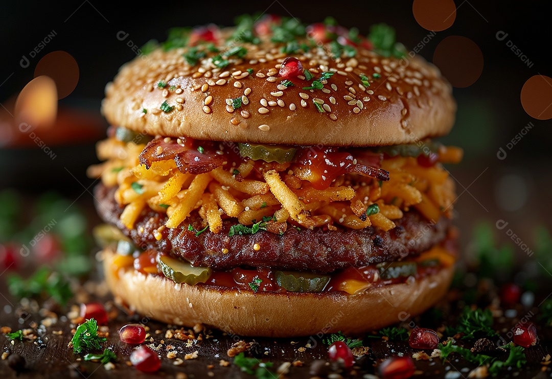 Fotografia de alimentos com Zinger Burger