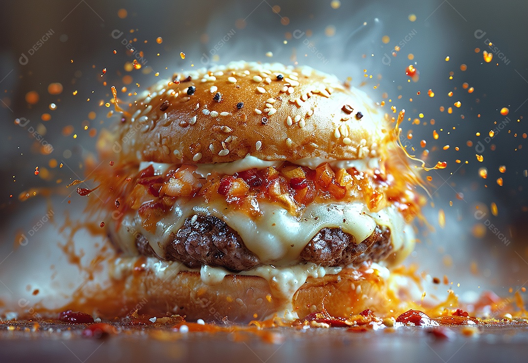 Fotografia de alimentos com Zinger Burger