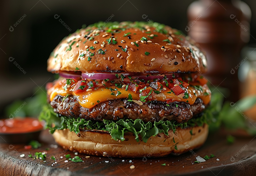 Fotografia de alimentos com Zinger Burger