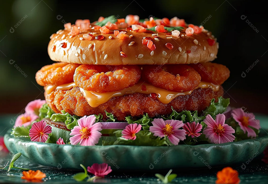 Fotografia de alimentos com Zinger Burger