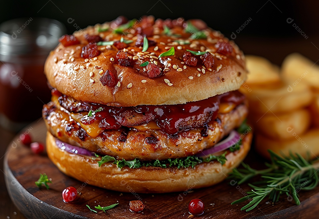 Fotografia de alimentos com Zinger Burger