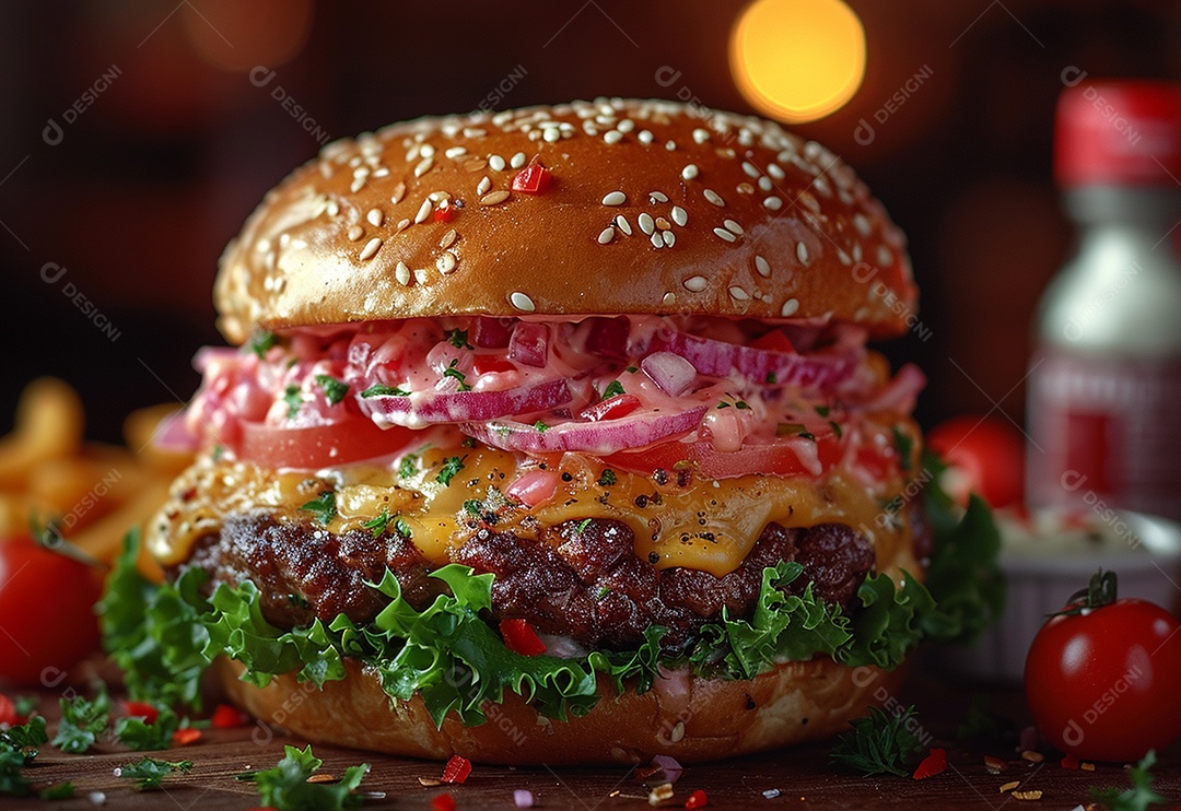 Fotografia de alimentos com Zinger Burger