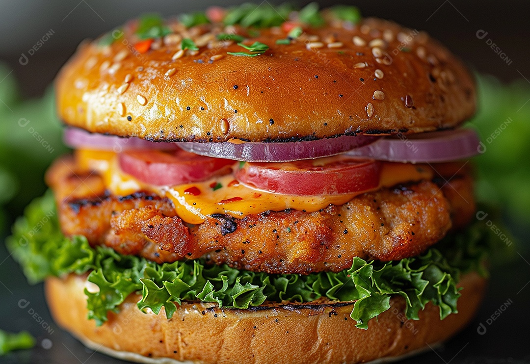 Fotografia de alimentos com Zinger Burger