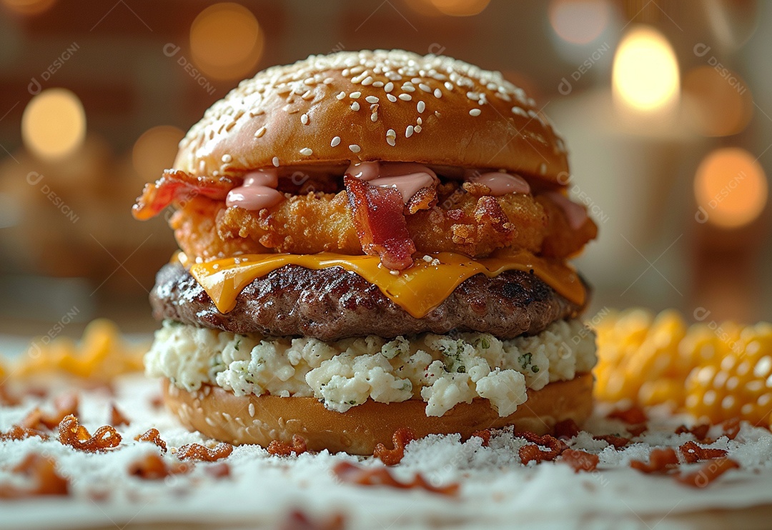 Fotografia de alimentos com Zinger Burger