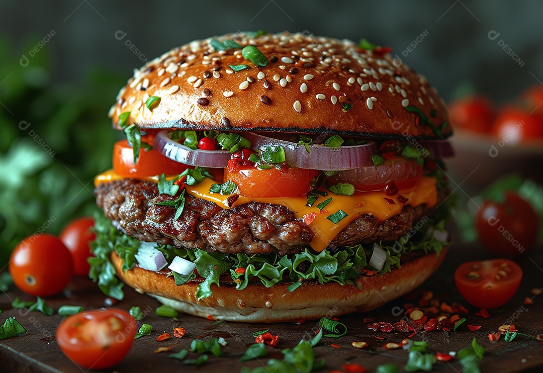 Fotografia de alimentos com Zinger Burger