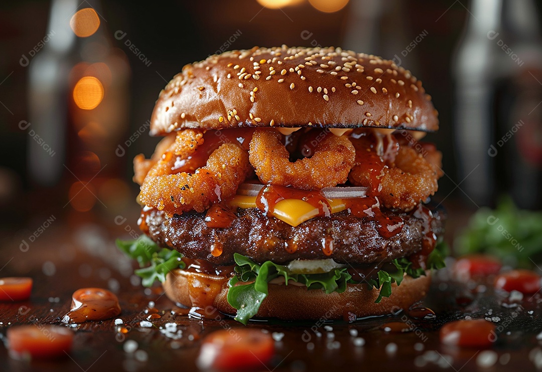 Fotografia de alimentos com Zinger Burger